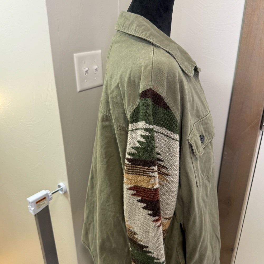 Thread & Supply Button Up Jacket Southwestern Navajo Blanket Print Western M - Picture 4 of 7